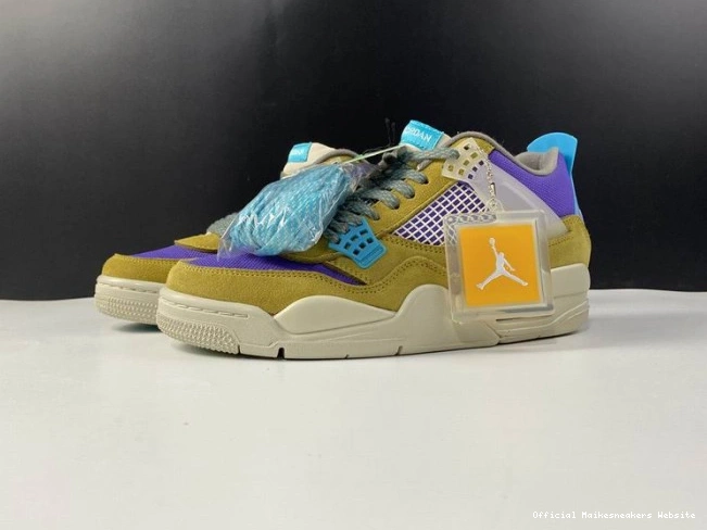 Official Maikesneakers x SP Union DJ5718-300 Air Jordan Moss 4 Desert 0803